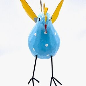 Dotted Rooster Assorted Colors Christmas Ornament